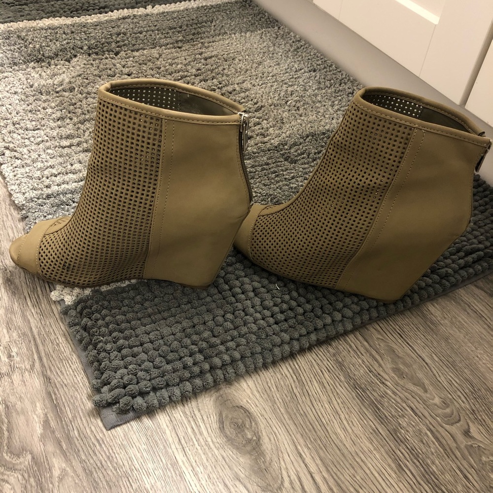 Wedge Peep Toe Bootie - Picture 3 of 5